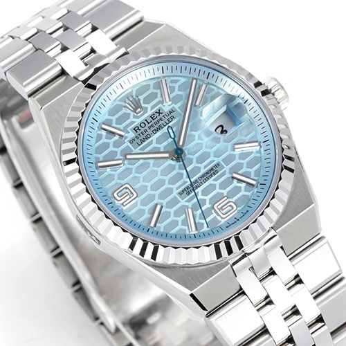 EB工場ロレックススーパーコピー  ランドドゥエラー 36mm アイスブルー 加重版