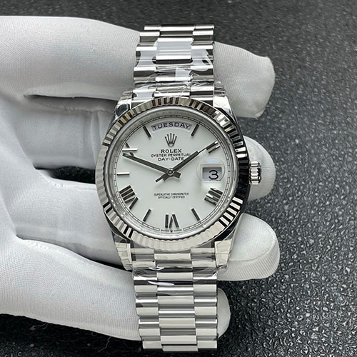 【VS製 加重版】ロレックススーパーコピー時計 M228239-0046 デイデイト 40mm シルバーローマ