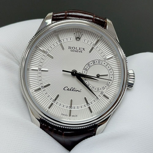 (R+製 加重版) 2026新品 ロレックスコピー時計 チェリーニ デイト 50519 シルバー