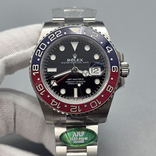 【池袋好評商品】ARF製ロレックスコピー126710BLRO GMTマスター Ⅱ ブラック 40mm 3285搭載！出品時追跡番号