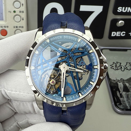【NEW工場】ロジェ・デュブイスーパーコピー時計 エクスカリバー モノ(本物トゥールビヨン)RDDBEX0838