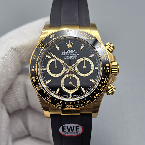 EWE出品 ロレックスコピーM126518LN-0008 コスモグラフデイトナ 40mm ブラック 4131搭載 最安値挑戦 贈り物に最適