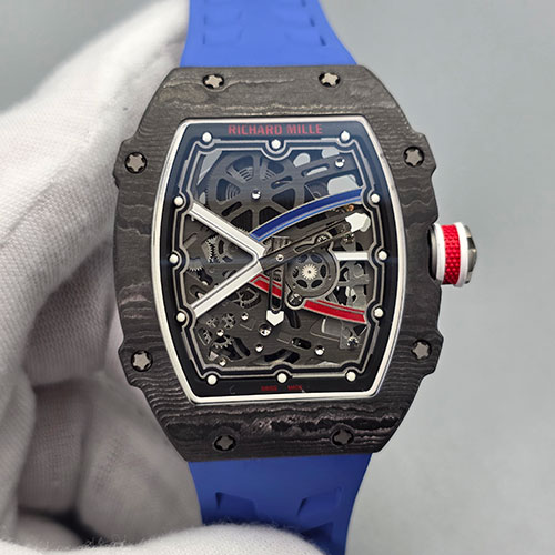 (XT工場)リシャールミルコピーRM67-02 - オートマティック セバスチャン・オジェ カーボンTPT(電池式)