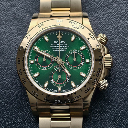 【BDS工場·加重版 】ロレックスコピー 砲金コスモグラフデイトナ M116508-0013 グリーン 4130搭載