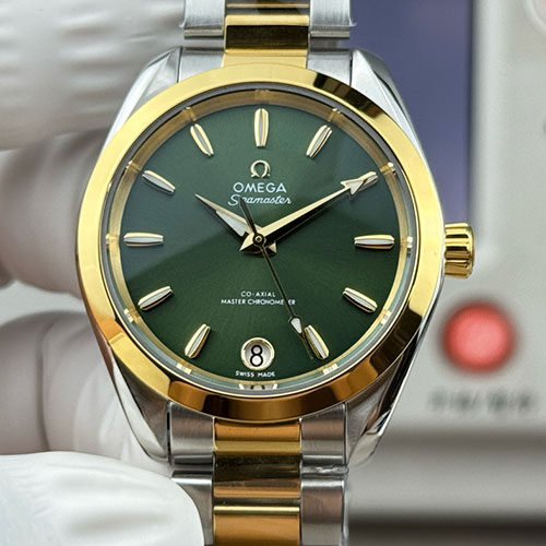 【VS+製】オメガコピー シーマスター 220.20.34.20.10.002 アクアテラ ケース径34mm グリーン