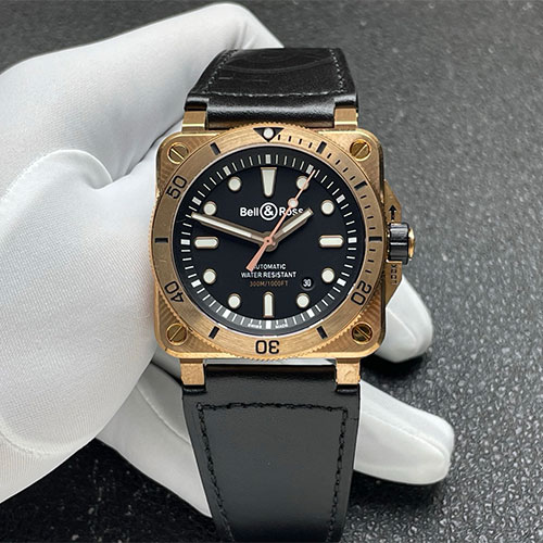 (BR製造工場)ベル&ロススーパーコピー時計 BR 03-92 DIVER BRONZE BR0392-D-BL-BR/SCA 世界限定999本【アウトレット】