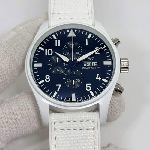 【QM製 品質良好】IWC パイロットコピープティフランスIW389105 ブラック 電池式腕時計