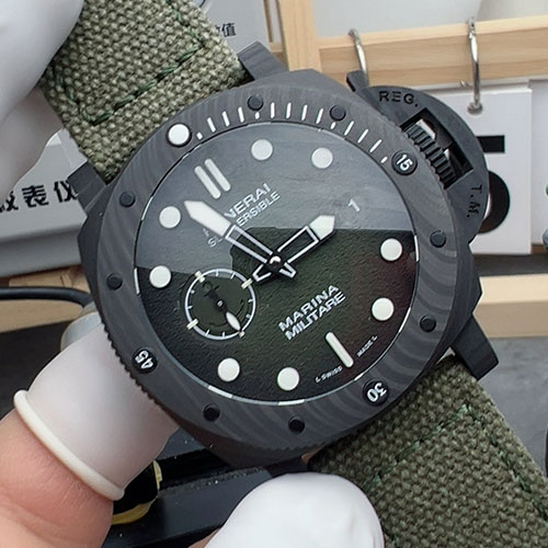 【VS工場 】 サブマーシブル マリーナ ミリターレ カーボテック - PAM016 - パネライスーパーコピー時計