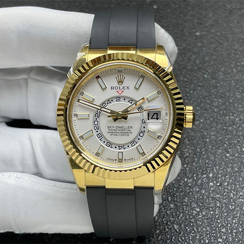 【B工場】 ロレックスコピー 336238 スカイドゥエラー 42mm ホワイト 加重版