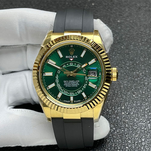 【加重版 グリーン】  336238 スカイドゥエラー 42mm B工場ロレックスコピー時計