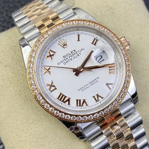 (GM工場)ロレックスデイトジャストM126281RBR-0003(36mm)ホワイト